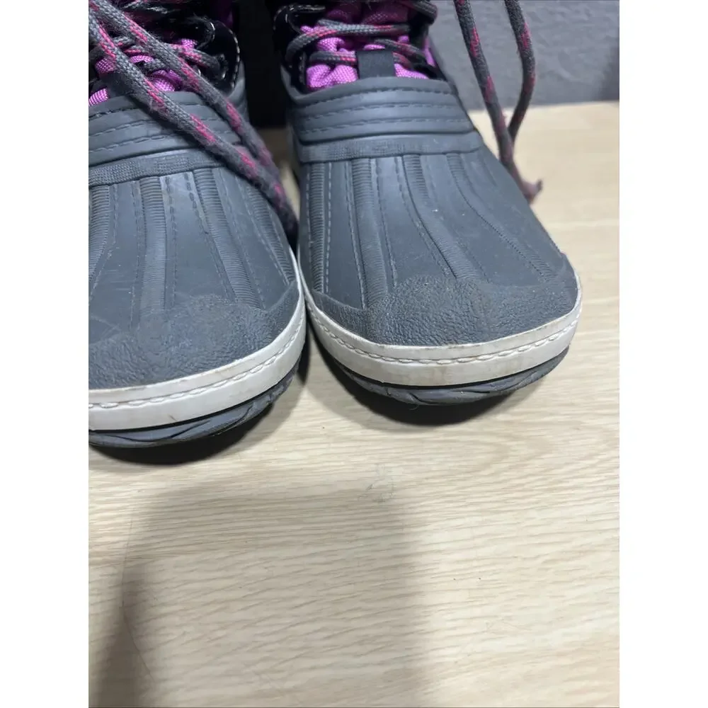 Pajar Girl Elie Snow Boots Waterproof Purple/Gray Size 4